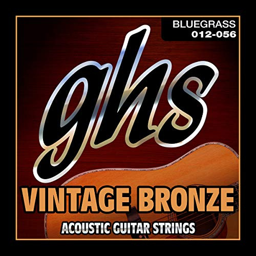 GHS Vintage Bronze - VN-B - Acoustic Guitar String Set, Bluegrass, .012-.056