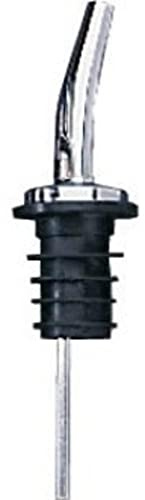 Olympia Stainless Steel Fast Flow Spirit Speed Pourer, C166 | Fits standard bottles for controlled dispensing of syrups, olive oil, vinegar and liquor in busy commercial bars.