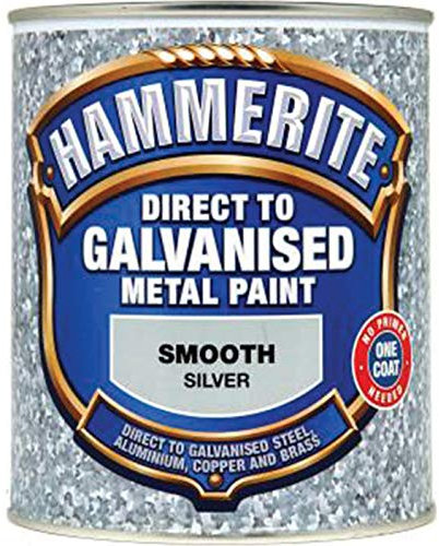 Hammerite 5097051 750ml Direct to Galvanised Metal Paint - Silver