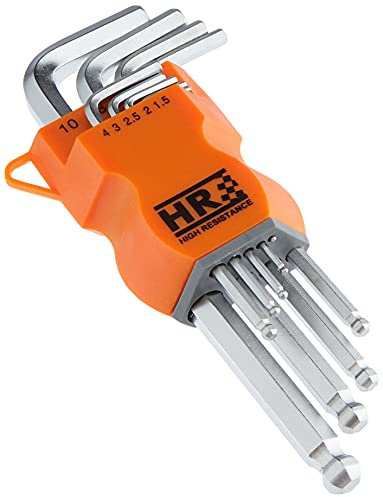 RH HR 170610 Llaves Allen, 0 V, Set de 9 Piezas
