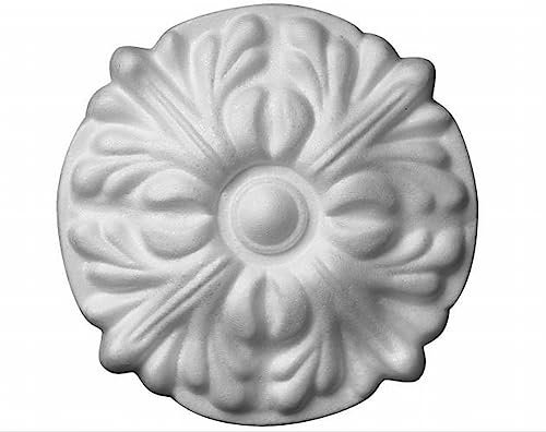 4x Decosa 3D Wandtattoo Fleurie Wandsticker, Wanddekoration, Polystyrol Blume, Wandaufkleber, Wanddeko Flower, Wandtatoo, Ornament, Relief