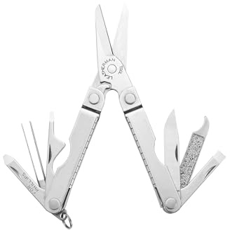 LEATHERMAN, Micra, Keychain Multi-tool with Grooming Tools, Mini Pocketknife for Everyday Carry (EDC), Hobbies & Outdoors, Built in the USA, Stainless Steel