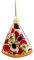Noble Gems Kurt Adler Pizza-Ecke, Christbaumschmuck aus Glas (8,89 cm)