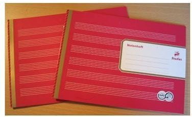 Notenheft A5 8 Blatt Elementar-Notenheft