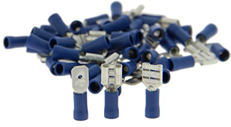 Cartec 102604 50x Flat Terminals Blue