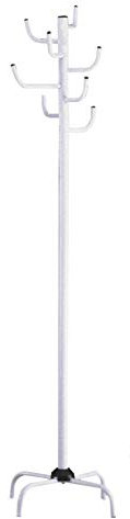 HAKU Möbel Porte Manteau Blanc, métal - Dim.: H 180 cm x Ø 37 cm, Style: Modern