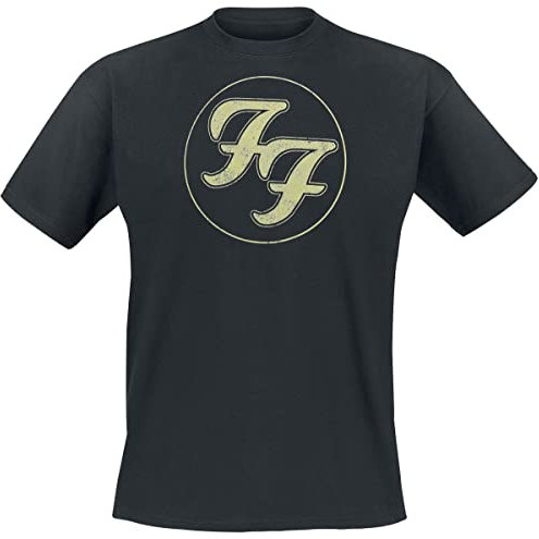 Foo Fighters Logo In Circle Männer T-Shirt schwarz XXL 100% Baumwolle Band-Merch, Bands