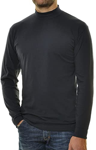 RAGMAN Herren Stehkragenshirt Langarm