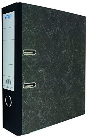 STYLEX 41755 Schlitz-Ordner, DIN A4, 8 cm, wolkenmarmor