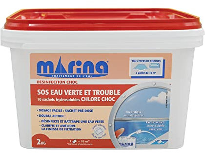 Marina C500682M1 SOS Eau Verte et Trouble Sachet pré dosé hydrosoluble