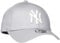 New Era 9Forty JUNIOR NY Yankees Cap York Basecap Kindercap Kappe Baseballcap MLB (Child (50-53 cm) - hellgrau)