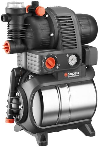 Autoclave Gardena Premium 5000/5 Eco Inox: Autoclave da 4500 L/H, con Recipiente a Pressione in Acciaio Inox, Protezione Anti Marcia a Secco (1756-20)