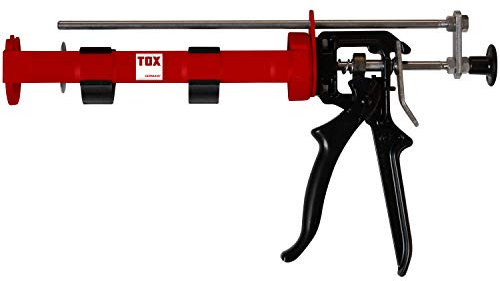TOX Auspresspistole Liquix Blaster Plus, für 345 ml side-by-side Verbundmörtel-Kartuschen, Übersetzungsverhältnis bis zu 1:25 für eine einfache Dosierung, 1 Stück im Beutel, 08460094
