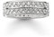 THOMAS SABO Damen Bandring Weißer Zick Zack 925Er Sterlingsilber TR2051-051-14