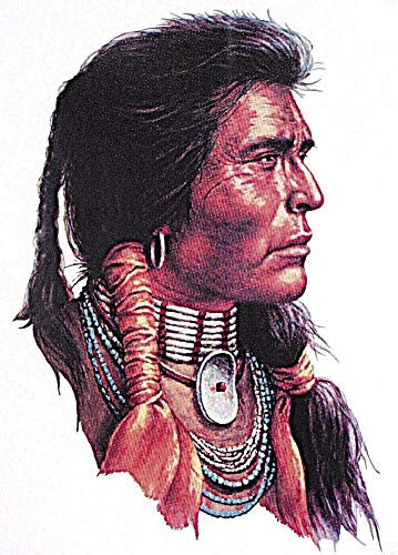 PVC-Aufkleber - Indianer - 307292 - Gr. ca. 28 x 38 cm
