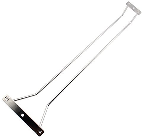 Abcsea 40 cm Weinregal aus Edelstahl, Chrom weinglashalter Regal hängend, weinglashalter umhängen 1 Stück (1 Reihe)