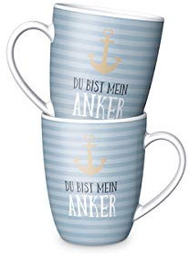 LaVida Becher für Dich 250 ml Du bist Mein Anker