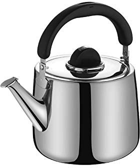 Wasserkessel Flötenkessel Wasserkocher Aus Edelstahl, Teekessel Induktion Für Induktionsherde Gasherde, Wasserkocher Mit Griff Für Herd, Tragbar Camping Teekanne Kessel Für Tee Coffee Saft (2L)