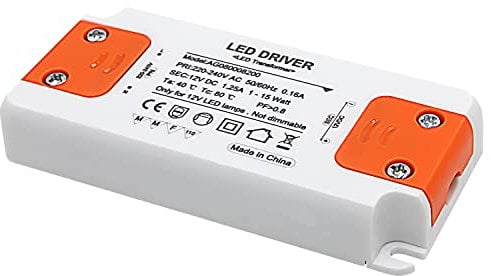 LED-Transformator, Eingang 220 – 240 V, Ausgang DC 12 V, 1,25 A, 15 W, LED-Treiber, Konverter
