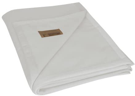 wobera ANGORA Dicke, kuschelige Wohlfühldecke aus reinen Naturmaterialien mit 50% Angora und 50% Schurwolle (Gr. 150X220 cm, Farbe: naturweiß)
