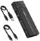 M.2 NVME SSD Enclosure & USB Hub 2 in 1, USB 3.1/USB 3.2 Gen2 10Gbps Tool Free M.2 Enclosure for M-Key/B+M Key in 2242/2260/2280 SSD