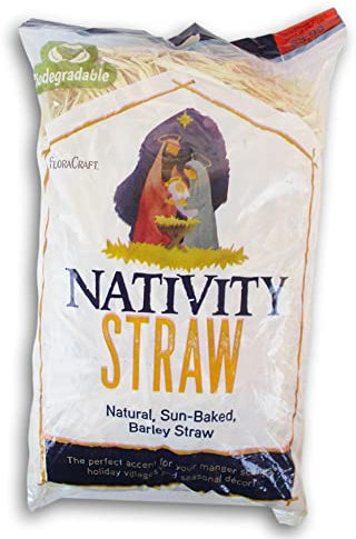 Nativity Straw - 4 Ounce Bag for Manger Scenes