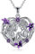 YAFEINI Mutter und Tochter Halskette 925 Sterling Silber Mutter Herz Halskette Weihnachten Geburtstag Anhänger Muttertag Kette Schmuck Geschenke für Mutter Tochter