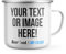 Purple Print House Personalised Enamel Mug with Photo Image Text Camping Cup Dad Mens Womens