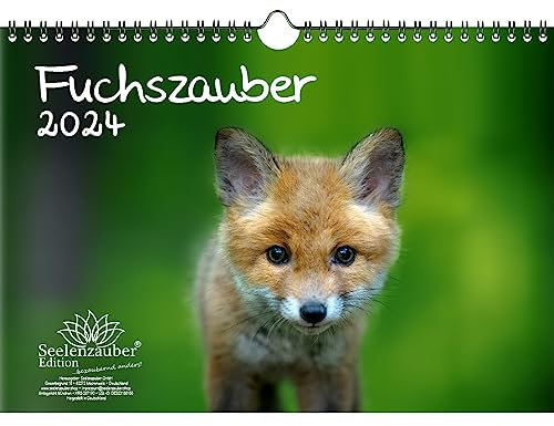 Fuchszauber DIN A4 Kalender für 2024 Fuchs und Füchse - Seelenzauber