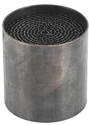 Aramox Auspuffrohrkatalysator, Edelstahl Auspuffrohr-Katalysator, Universal Motorrad Motorrad Katalysator Verbindungsrohr (48 * 50mm)