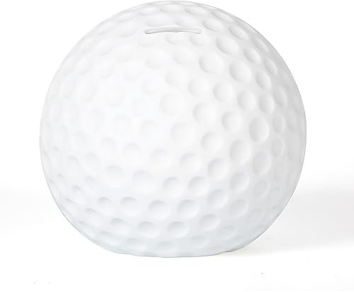 H&W Golfball Sparschwein für Jungen Mädchen,Bruchsichere Münzbank,Kleine Golfball Sport Themen Sparbüchse für Kinder,Beste Spardose Geschenke für Weihnachten Geburtstag
