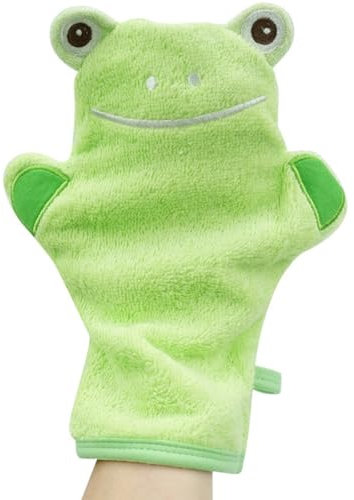 Baby Bade Handschuhe, Niedliches Baby Waschlappen, Baby Cartoon Badehandschuhe, Baumwolle Handtuch Sanftes Peeling, für Baby und Kinder