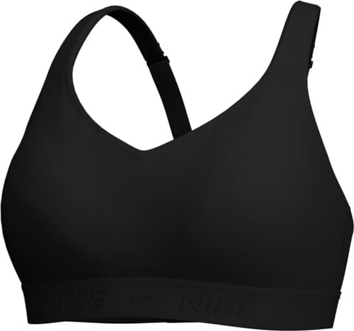 Nike Sport-BH Indy High Support Verstellbarer Sport-BH Mit Polstern Für Damen, Black/Black/Black, FD1068-010, S