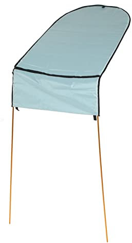 Leapiture Toldo para Sombra de Kayak, sombrilla de Vela para Kayak, Juego de toldo Plegable portátil para Barco, Accesorios de sombrilla para Canoa y Kayak para Pesca en Kayak Familiar (Azul Claro)
