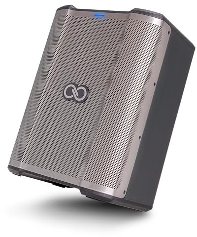 Sheeran Special Edition Busker - 200W tragbarer PA-Lautsprecher mit Akkubatterie, Bluetooth, 3-Kanal Mixer, Alesis FX, App, USB-Aufladung