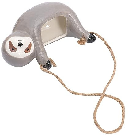 Parliky Hängender Blumentopf Faultierform Für Sukkulenten Innenbereich Kreativer Pflanzgefäß Wandmontage Platzsparend Stilvolle Wohn Bürodekoration