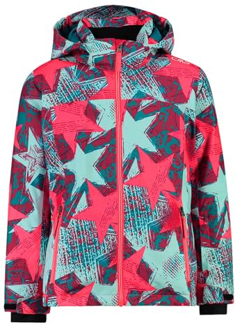 CMP Mädchen Skijacke 39W2085, Wasser/Gloss/Teal, 14 Jahre