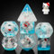 Kitty Dungeons and Dragons Dice,DNDND 7PCS D&D Dice Set with Velvet Bag for DND Role Playing Games and Tabletop Games（Kitty)