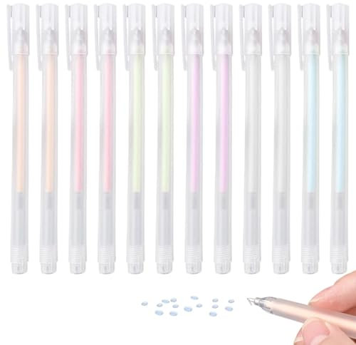 Colaren 12 PCS Precision Glue Pen, Quick Dry Glue Pens for Crafting Card Making Scrapbooking