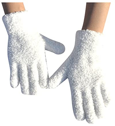 Darringls Handschuhe Damen Winter, Fleece Einfarbig Winterhandschuhe für Outdoors Winterhanschuhe Thermohandschuhe Strickhandschuhe, Winter Dicke Handschuhe Plüsch-Handschuh Warm und Winddicht