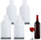 sourcing map 4Pcs Wine Bottle Travel Protector Bags, Wine Bags for Travel Transport(Clear)