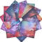 Sternenhimmel gemustertes Kartonpapier, Galaxie-Scrapbook, Papierblock, 15,2 x 15,2 cm, 24 Blatt, einseitiges Junk-Tagebuch, Scrapbooking-Papier für DIY, Origami-Kartenherstellung, Kunst, Collage