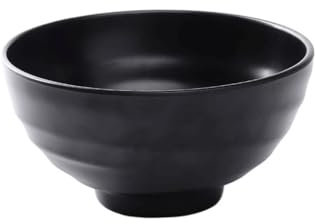 Ciotole Cucina Ciotola Grande For Stoviglie, Ciotola For Noodle Satinata Nera Addensata Scodella Colazione