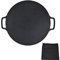 Plaque Fonte Barbecue, 30cm Multifonctionnel Uniforme Chauffage Rondes Plaque Barbecue pour le Camping Extérieur (36CM)