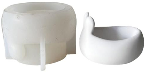 MLWSKERTY Les Fasters Lapins Bougies Bougie Moule en Silicone Lapins Forme Les Œufs du Stockage Bol Moule pour Les Décors Fête D