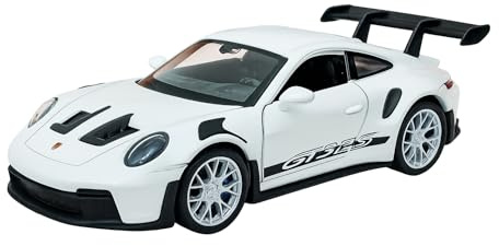 Toi-Toys Porsche 911 (992) GT3 RS Modellauto aus Metall mit Rückzug Modell Auto Spielzeugauto 4-Farben 74 (Weiss)