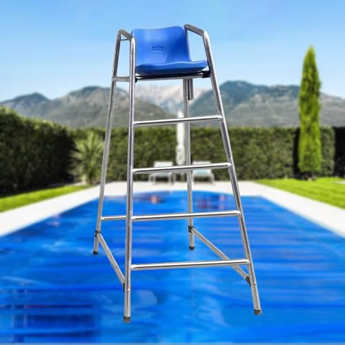 LISHEUK Silla de socorrista Profesional para Piscinas (120, 150 y 180 cm), Silla de socorrista para Piscinas elevadas, Asiento de observación Elevado para árbitros en Playas, Lag