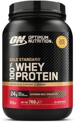 Optimum Nutrition 100% Whey Gold Standard (768g) Extreme Milk Chocolate - Eiweiße - Molkenprotein-Mischung