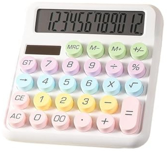 Kinder Taschenrechner 12-stelliges solarbetriebenes niedliches buntes