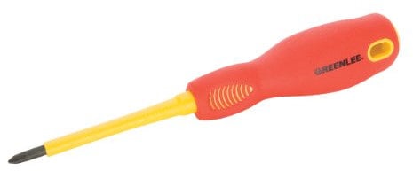 Greenlee 0157-12i Insulated Screwdriver, Slotted, 5/32 by 4-Inch